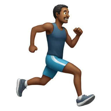 A man running sticker
