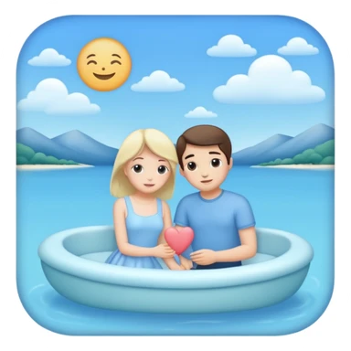 Romantic pastel blue aesthetic  sticker