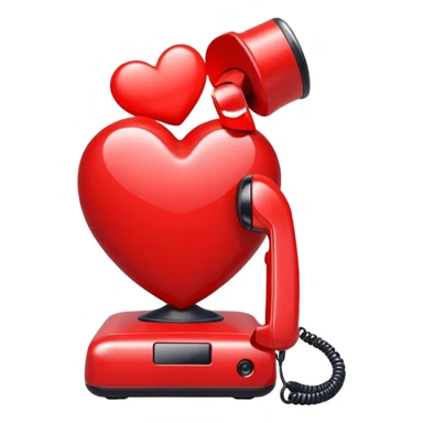 phone with a big heart sticker