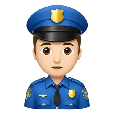 fancy police officer sticker