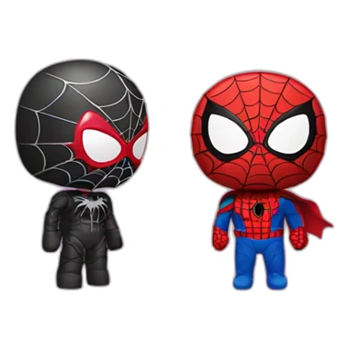 hello kitty and spiderman sticker