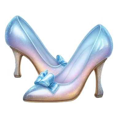 glass slippers for cinderella sticker
