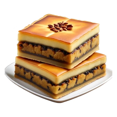 martabak manis-cinematic-realistic-martabak manis-dish-emoji,-depicted-as-a-single,-square-slice-of-sweet,-thick-martabak manis-with-a-rich,-indulgent-filling,-rendered-with-detailed-textures-and-vibrant,-appetizing-lighting sticker