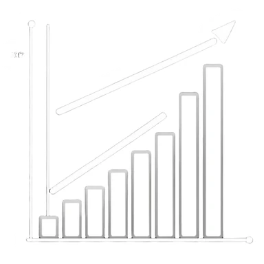 black and white vertical chart sticker