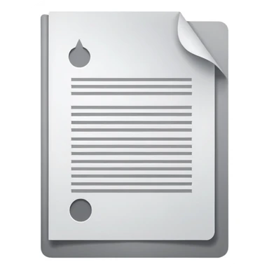 emoji for 'import', a document or file being brought in, simple and modern look sticker