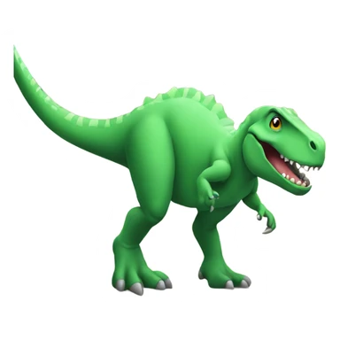 Dinosaur stepping on house   sticker