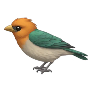 Oiseau qui fait caca sticker