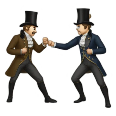 Snob Men fighting from 1800 sticker