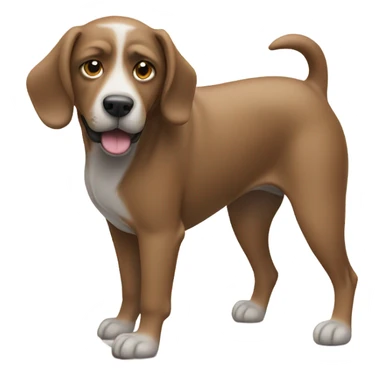 Dog taking a poop sticker