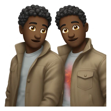 Two dudes being explosively gay sticker