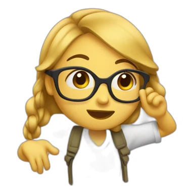 Fille qui dab sticker