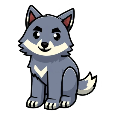 Minecraft wolf sticker