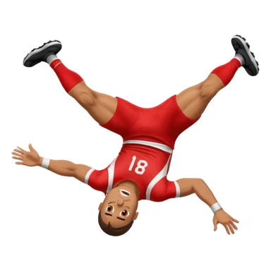 Footballer backfilp sticker