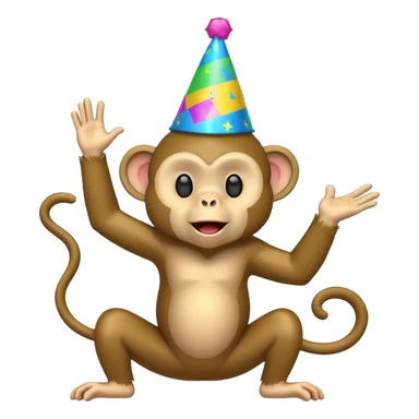 Monkey at a rave  sticker