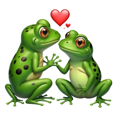 two frogs in love sticker