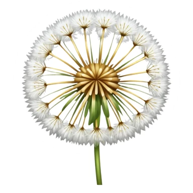 white dandelion sticker