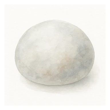 a round rough stone, watercolor style, soft edges sticker
