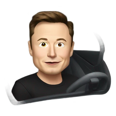 Elon musk in an Uber  sticker