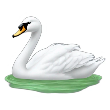 Spirale à tête de cygne sticker