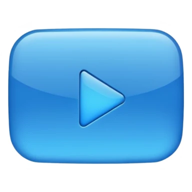 blue YouTube like icon sticker