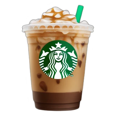 A starbucks iced coffee sticker