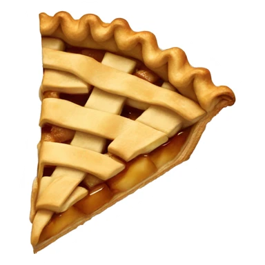 A slice of apple pie sticker