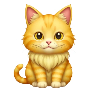 yellow corn cat sticker