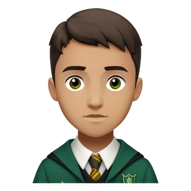 Marcus Flint in harry potter, wear hogwarts slytherin uniform sticker