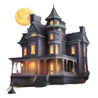 Barbie’s very old run-down dusty frightening dangerous ghost-ridden haunted dream mansion nightmare scenario full harvest moon  sticker