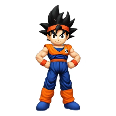 Goku disfrazado de auper mario sticker