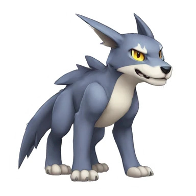 cute cool edgy Digimon-Fakemon-animal full body sticker