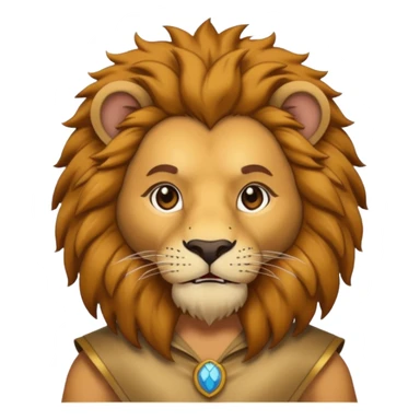 man in lion  costume  sticker