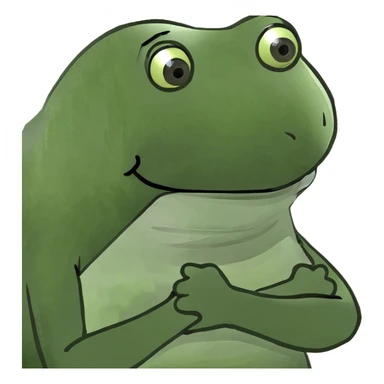 Arms crossed around neck sticker