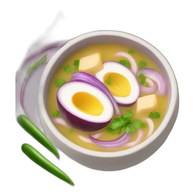 encebollado soup from ecuador that only has red onions, albacore and yucca sticker