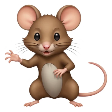 A rat throwing it back  sticker