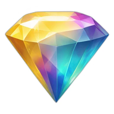 Prisme de lumière sur un diamant sticker