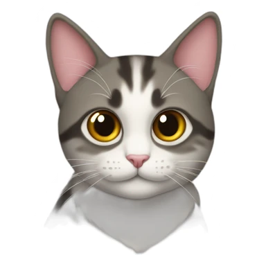 gato con un moño sticker