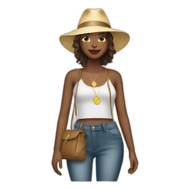 Money tourism fashion sticker