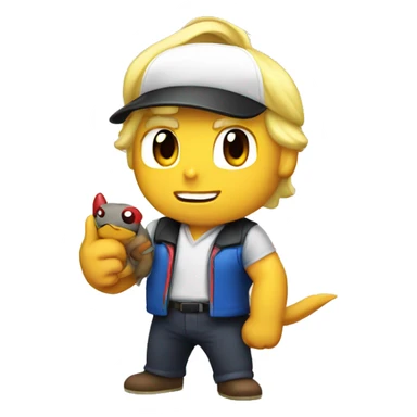 Donald Trump as a Pokémon trainer sticker