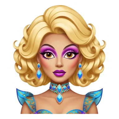 A drag queen sticker