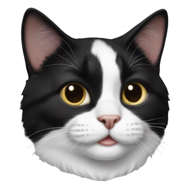 Black and white tuxedo cat  sticker