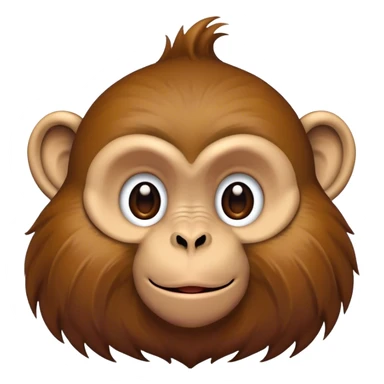 Monkey poking nose sticker