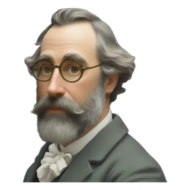 realistic claude monet painting sticker