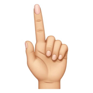 Hand emoji middle finger Aage honi chahie sticker