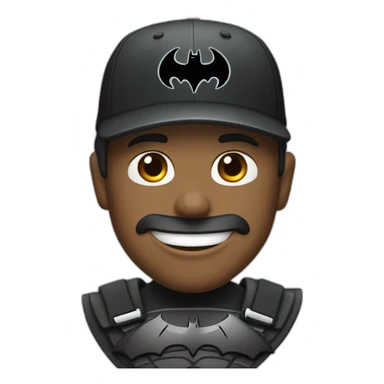 Batman wearing Atlanta braces cap sticker