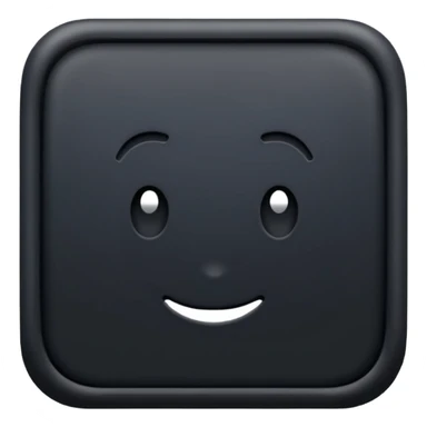 Completely black square  sticker