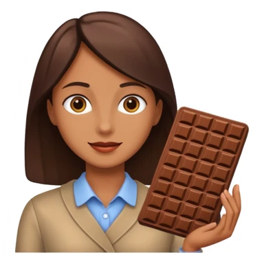 a person going to buy chocolate sticker