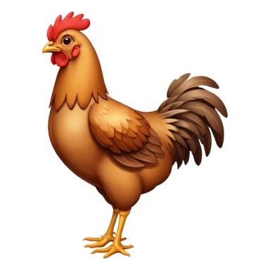 Chicken with a broken leg sticker