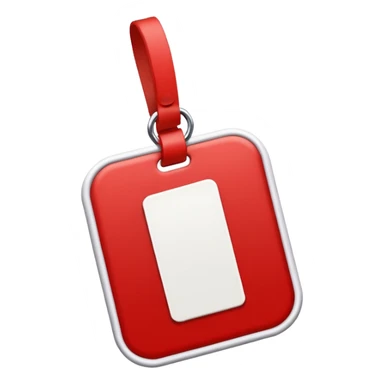 Keep everything the same classic red and white name tag except for the word ‘Name’ and replace the word 'Name' with ‘Content’ instead  sticker