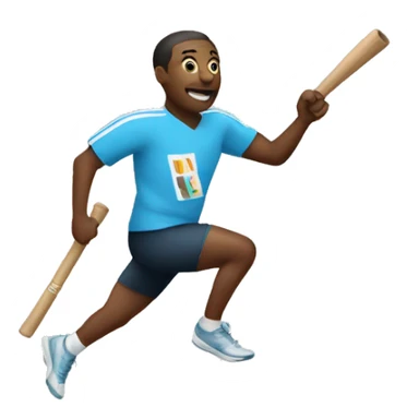 Passing the baton sticker